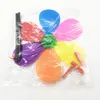 Brinquedo colorido novidade plástico fatia fina cata-vento cata-vento auto-montagem flor giratória vento faça você mesmo presente para criançasZZ