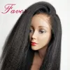 Braziliaanse Kinky Rechte 130% Dichtheid Front Lace Menselijk Haar Pruiken Remy Haar Guineloze Pruiken met Baby Haar voor Zwarte Vrouwen