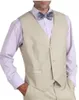 Gloednieuwe Beige Bruidegom Tuxedos Notch Revers Groomsman Bruiloft 3-delige Pak Mannen Business Prom Jacket Blazer (jas + Broek + Tie + Vest) 80