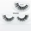 New Arrival High Quanlity 100% Handmade 1 Para 15mm 3D Real Mink Lashes Multilayer Miękkie Grube Fałszywe rzęsy 3DM19