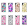 Custodie trasparenti con fiori secchi reali per iPhone 13 12 Mini 11 Pro XS Max X XR 6 7 8 Plus Bling foil Custodia protettiva antiurto a doppio strato Custodia morbida per PC in TPU