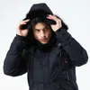 Nouveau 2018 Veste D'hiver Hommes Vers Le Bas Parkas Col De Fourrure Long Manteau Épais Coton Rembourré Veste Parka Manteau Mâle Mode Casual Manteaux 3XL