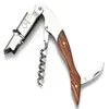 50pcslot Wood Stainless Steel Cork Screw MultiFunction Hippocampal Red Wine Opener Shrimp knife Beer Cap Can Bottle Opener2859566