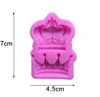 Ny Dining Royal Crown Silicone Fandont Mold Silica Gel Molds Crowns Chocolate Molds Candy Mold Wedding Cake Decorating Tools6917692