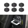 Black ABS Lock Cover Protection Cap Decoration Cover Fit For Jeep Wrangler JL Auto Interior Accessories230Q