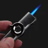 Cigarette Torch Lighter Windproof Staight Blue Flame Jet Lighter Refillable Gas Cigar Lighter For Men Gadget