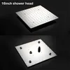 Renk Değiştirme Spa Mist Yağış Duş Başlığı 16 "/ 20" Sıcaklık Sensörü LED Musluklar Banyo Yağmur Havai Panel