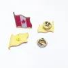 10pcs/lot Canada Flag Lapel Pin Le Dominion du Canada Hat Tie Tack Badge Pins Mini Brooches for Clothes Bags Decoration