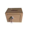 Mini Solid Steel Key Operated Money Cash Jewelry Deposit Security Safe Box for home office house