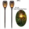 Solar Torch Light LED Flickering Flames Torch Lights Outdoor Waterproof Landscape Decoration Lighting For Yard Garden Pathway Driveway C7281