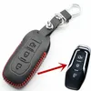 FLYBETTER جلد أصلي 3But Smart Key Case Cover for Ford New Mondeo (2.0T) / Edge / Mustang Car Styling L2207