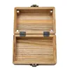 Natural Handmade Wooden Stash Case Box Wood Tobacco Cigarette Herb Rolling Storage Box Smoking Pipe Accessories Portable Innovative Design