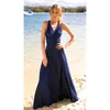 Vendaje Vestido de verano Mujer Casual Delgado Boho Beach Maxi Vestidos Mujer Sexy Elegante Cuello en V Sin espalda Boda Vestido de fiesta largo J190601