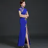 Chinese rode bruiloft feestjurk moderne qipao lange vrouwen fishtail cheongsam traditionele vestido elegante oosterse jurk vrouwelijke sexy jurk