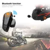 Motosiklet BT-S2 Pro Kulaklık Motosiklet İnterkom Kask Kulaklık Kablosuz Bluetooth Su Geçirmez İnterkom 1000m Intercomunicador Moto FM S2