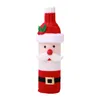 Christmas Decorations Elegent Red Wine Bottle Cover Organizor Year Decoration For Home Party1