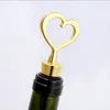 50PCS Gold Wedding Favors Heart Bottle Stopper and Corkscrew Set Bar Party Supplies Golden Wine Sets in Gift Box Birthday Keepsakes