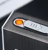 최신 멋진 다채로운 USB 라이터 담배 케이스 셸 케이스 보관 상자 알루미늄 플라스틱 독점 디자인 휴대용 자석 스위치 핫 케이크