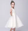 8 Cores Crianças Designer Cotes Girls Tutu Malha Dress Crianças Sem Mangas Lace Princesa Vestidos 2019 Verão Moda Moda Crianças M343