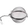Rostfritt stål Tea Pot Infuser Sphere Mesh Tea Strainer Filler Ball Strainer Ball 5cm grossist LX1331
