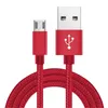 1m 2m 3m tipo c cavo micro usb intrecciato cavi metallici in lega di nylon per Samsung s8 s10 s11 nota 10 htc telefono Android