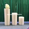 New syle papel kraft branco coluna pilar decorativos colunas baratos do casamento para caminhada maneira estande pilar senyu0484