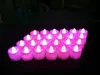 Parlak Beyaz Çay Işıkları Pil Çalışan Led Crystal Çay Işıkları Titreşir Alevsiz Düğün Doğum Günü Partisi Noel Dekorasyonu 36X1314431