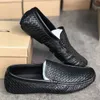 High Quality Designer Mens Dress Shoes Luxury Loafers Driving Genuine Leather Italian Slip on Black Casual Shoes Breathable With Box