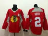 Chicago Blackhawks Maillot d'entraînement rouge Maillots de hockey sur glace 88 Patrick Kane 19 Jonathan 2 Keith Sharp 50 Maillots Crawford