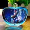 12 Artes e artesanato Constellation Clear Raro Crystal Glass Apple Figurines Pesos de papel Pedras e minerais naturais Cristais personalizados para casa