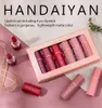 DHL gratuit 2020 nouveauté Handaiyan 6 pièce/ensemble rouge à lèvres mat longue durée ensemble en stock avec cadeau