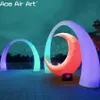 New beautiful inflatable lighting arch combination decoration with moon mockup for party stage event or promotion on sale