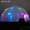 Customizou 8 pernas para eventos brancos completos marquee cúpula inflável Dome Tenting Station com portas de zíper removíveis à venda