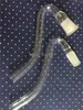 Adaptateur de crochet en J en verre épais - 14 mm 18,8 mm femelle style créatif crochets en J tuyau en verre pour pipes à eau en verre bong