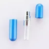 5ml Refillable Butelka Perfumy Przenośne 15 Kolory Aluminium Spray Atomizer Puste Perfumeryjne Butelki PF009