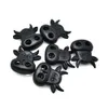 100pcspack Plastic Cord Lock Toggle Stopper Ox Cow Head Style Toggle Clip Widely Used For ParacordNecklaceClothing Black8053470