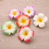 Groothandel 3,5 inch Hawaiiaanse Plumeria bloem haar clip schuim haar accessoire decoratie 12pcs / lot gratis verzending