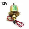 12V Car Fuel Pump Electric Petrol Pump Low Pressure Bolt Fixing Wire Diesel HEP-02A Set Metal Gold Silver FP009