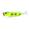 80pcs / lot Hengjia 9,5 centímetros 18g Popper plástico rígido atração Crankbait isca de pesca com Treble gancho Pesca Artificial Pesqueiro