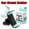 Bilmonterad telefonhållare luftventil 360 graders rotera Mount Mobiltelefon Grip säkrare körning för I x 8 6 tums universal telefon med detaljhandel