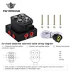 AUTO / MOTORCYCLE 12V Solenoidventil Air Ride Suspension Manifoldventil (0-200psi) Styrluftspåse Suspension PQY-ESV01