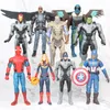 11styles The Avengers Actionfiguren Captain Iron Man Hulk Figuren Avengers 4 Superheld toy14cm Geschenk für Kinder M017