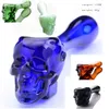 Colorful Oil Burner Pipes Smoking Accessory Short Hand Glass Pipe with Carb Mini Small Bong Accessories Dab Rig for Herbs