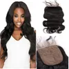 Top Lace Sluiting Braziliaanse Menselijk Haar Sluiting Zijde Basissluitingen Gratis deel Body Wave 8 "-18" Haarstukken Natuurlijke kleur Dyable Greatremy