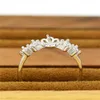Anillo de plata de ley con diamantes para mujer, tamaño ajustable, boca abierta, S925, anillo de joyería DIY, anillo de boda, venta al por mayor, JZT011