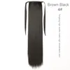 LIVRAISON GRATUITE DHL Cheveux Brésiliens Ponytail Cheveux Humains Ponytails Straight Indian Clip Hair Extensions plus de couleur