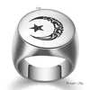 Nya killar Titanium Rostfritt stål Guld Silver Vintage Moon Sun Star Mens Finger Nya Ring Lovers Gåvor för pojkvän Husbond Wholesale