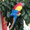 Garden Decoration, Outdoor Garden Hanging Tree Animal Decoration, Simulation Parrot Bird Ornament Resin Crafts