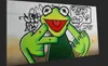 KUNST-ÖLGEMÄLDE MODERN ABSTRACT Happy Frog Hauptdekor handgemaltes HD-Druck-Ölgemälde auf Leinwand-Wand-Kunst-Leinwandbilder 200706