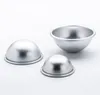 3D aluminiumlegering cakevorm badbom bakvormen gebraden bal schimmel eigen crafting handgemaakte 3 maten 500pcs SN709